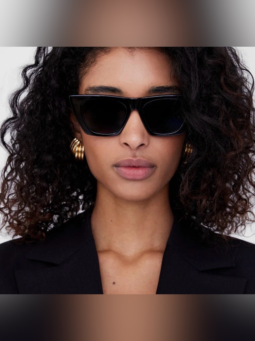 Anine Bing Paris Sunglasses Black *Flaw*